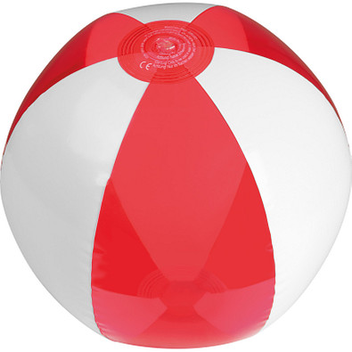 Strandball bicolour, phthalatfrei, rot