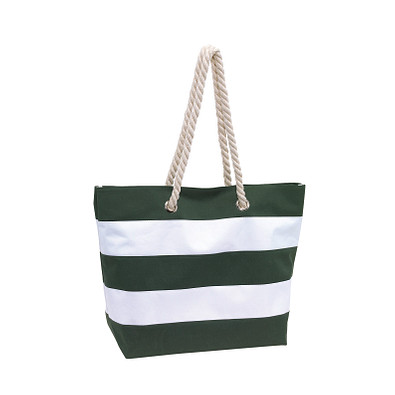 Strandtasche SYLT, grün, weiß