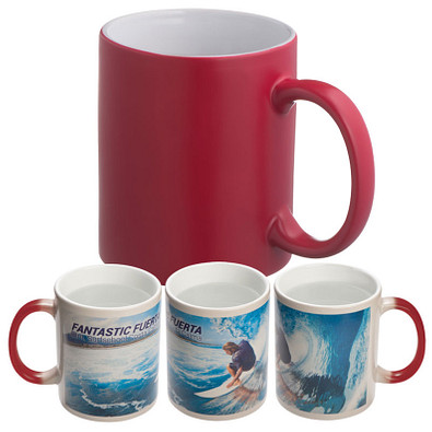 Sublimationstasse colour-changing Magic,rot