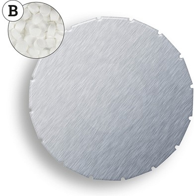 Super Mini Clic Clac Box, 12 g, Pfefferminzpastillen extra stark, blank, ohne Druck