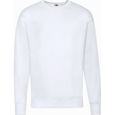 Sweatshirt Lightweight Set-In S Unisex, L, WEISS