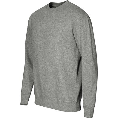 MALFINI Sweatshirt unisex Crew, 2XL, dunkelgrau melliert