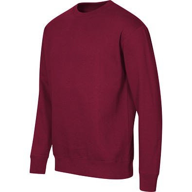 MALFINI Sweatshirt unisex Crew, 2XL, garnet