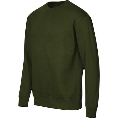 MALFINI Sweatshirt unisex Crew, 2XL, military