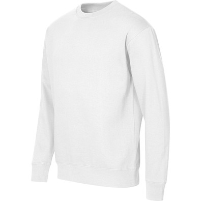 MALFINI Sweatshirt unisex Crew, 2XL, weiss