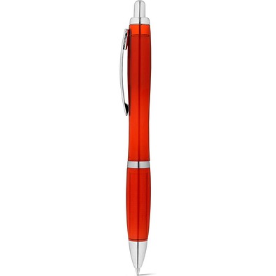 SWING PET-Kugelschreiber mit Metallclip, Rot
