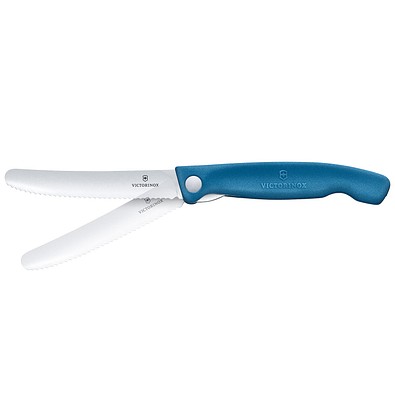 Swiss Classic faltbares Gemüsemesser, blueberry blue