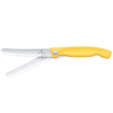 Swiss Classic faltbares Gemüsemesser, lemon yellow