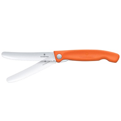 Swiss Classic faltbares Gemüsemesser, tangerine orange
