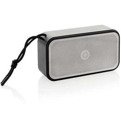 Swiss Peak 10W Basslautsprecher aus recyceltem Aluminium, grau