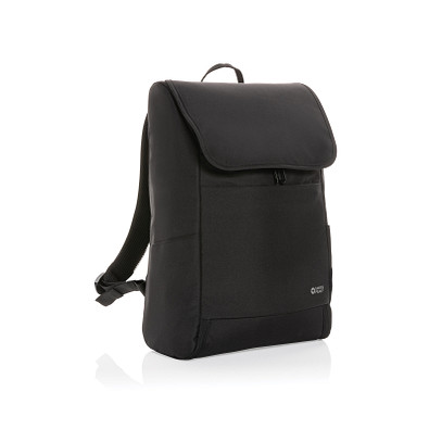 Swiss Peak Fern AWARE™ RPET 15,6 Zoll Rucksack mit Allover-Zip, schwarz