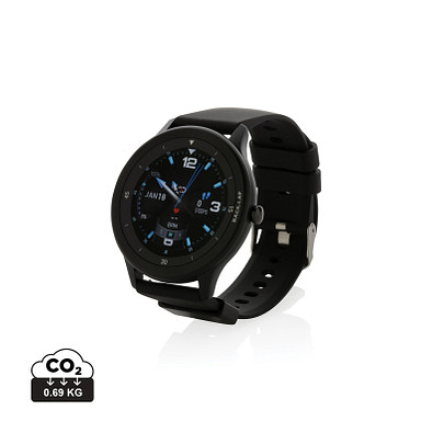 Swiss Peak Watch aus RCS recyceltem TPU, schwarz