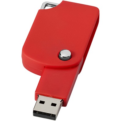 Swivel Square USB-Stick, rot, 2GB