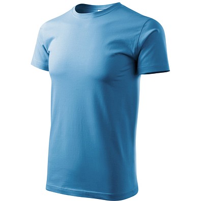 MALFINI T-Shirt Herren Basic, 4XL, azureblau
