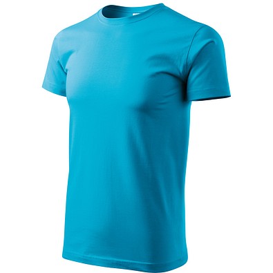 MALFINI T-Shirt Herren Basic, 4XL, türkisblau
