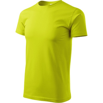 MALFINI T-Shirt Herren Basic, 4XL, zitronengrün