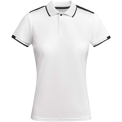Tamil Sport Poloshirt für Damen, weiss, M