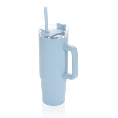 Tana Becher aus RCS recyceltem Kunststoff mit Griff 900ml, hellblau