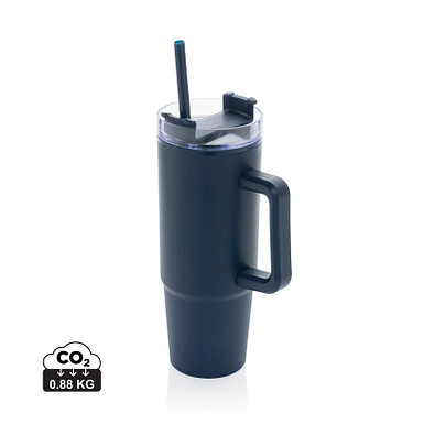Tana Becher aus RCS recyceltem Kunststoff mit Griff 900ml, navy blau