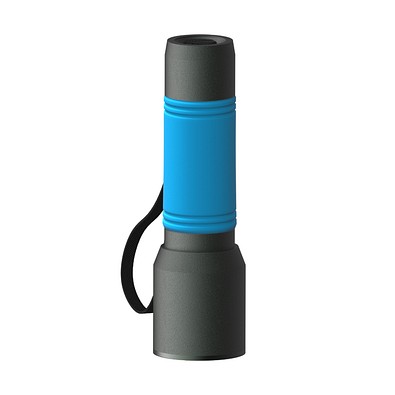 Taschenlampe REEVES-myFLASH 300, anthrazit/hellblau