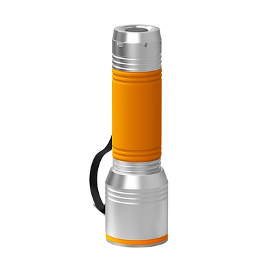 Taschenlampe REEVES-myFLASH 700, silber/orange