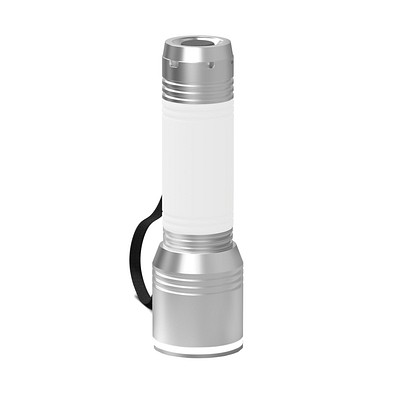 Taschenlampe REEVES-myFLASH 700, silber/weiß