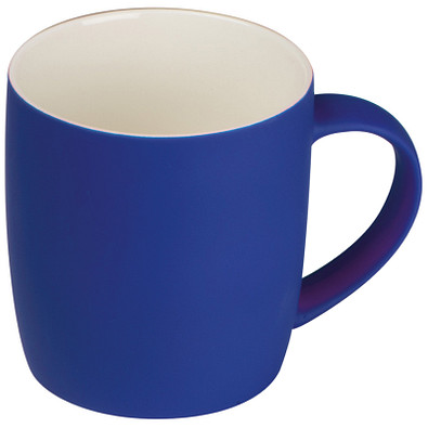 Tasse matt gummiert, 300 ml, blau