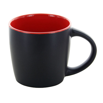 Tasse Ennia 250 ml, schwarz-rot