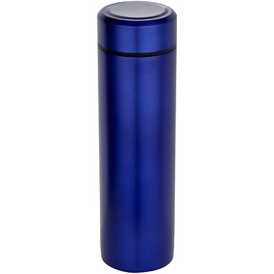 Taylor 450 ml Doppelwand Isolierflasche aus Edelstahl mit Teesieb, blau