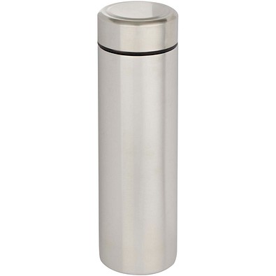 Taylor 450 ml Doppelwand Isolierflasche aus Edelstahl mit Teesieb, mattsilber