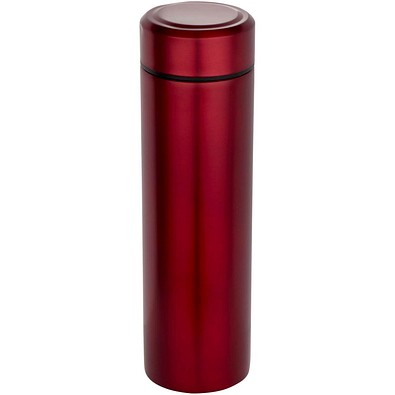 Taylor 450 ml Doppelwand Isolierflasche aus Edelstahl mit Teesieb, rot