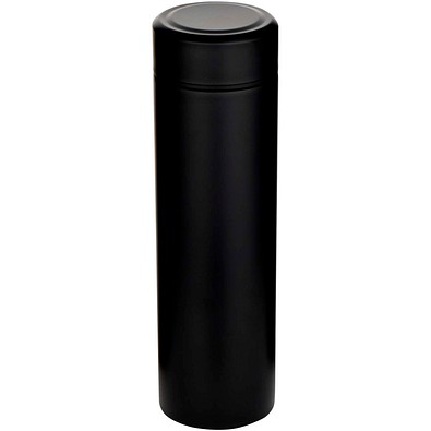 Taylor 450 ml Doppelwand Isolierflasche aus Edelstahl mit Teesieb, schwarz