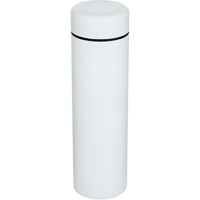 Taylor 450 ml Doppelwand Isolierflasche aus Edelstahl mit Teesieb, weiss