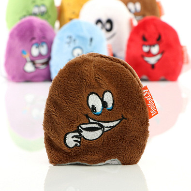 Minifeet® Displayreiniger Schmoozies, Teamgeist mit Anti-Stress-Funktion, braun