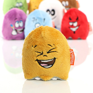 Minifeet® Displayreiniger Schmoozies, Teamgeist mit Anti-Stress-Funktion, ockerbraun