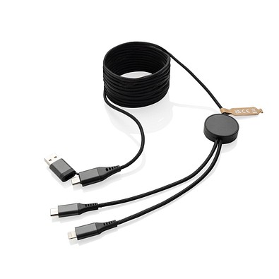Terra 3 Meter 4-in-1-Kabel aus RCS recyceltem PET, grau