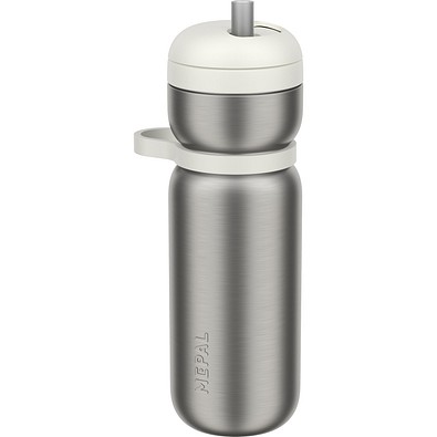 thermo-trinkflasche twist sport 600 ml - ceramic white, weiß