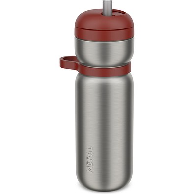 thermo-trinkflasche twist sport 600 ml - mountain red, rot