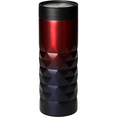 Thermobecher Diamond 360, blau/rot
