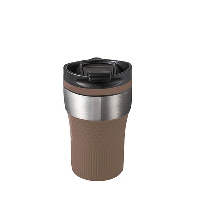 Thermobecher RETUMBLER-BAYAMO CORPORATE, silber/braun