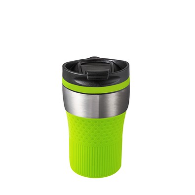Thermobecher RETUMBLER-BAYAMO CORPORATE, silber/hellgrün