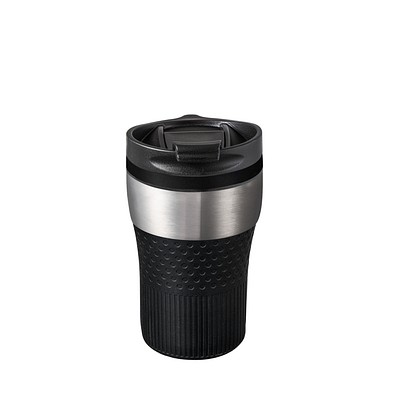 Thermobecher RETUMBLER-BAYAMO CORPORATE, silber/schwarz