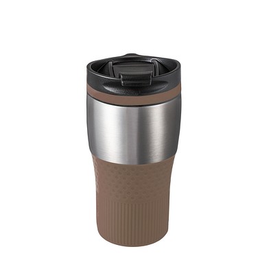 Thermobecher RETUMBLER-BAYAMO MEZZO CORPORATE, silber/braun