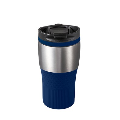 Thermobecher RETUMBLER-BAYAMO MEZZO CORPORATE, silber/dunkelblau