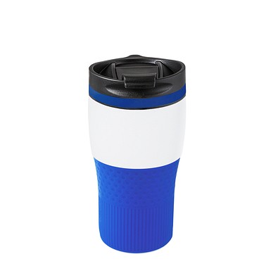 Thermobecher RETUMBLER-BAYAMO MEZZO CORPORATE, weiß/blau