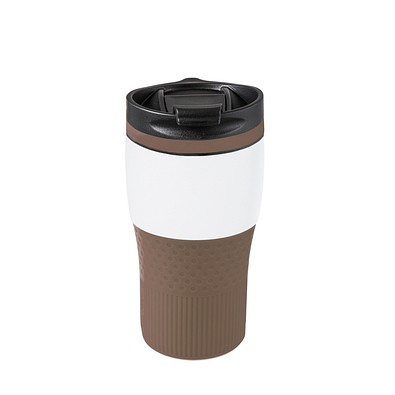 Thermobecher RETUMBLER-BAYAMO MEZZO CORPORATE, weiß/braun