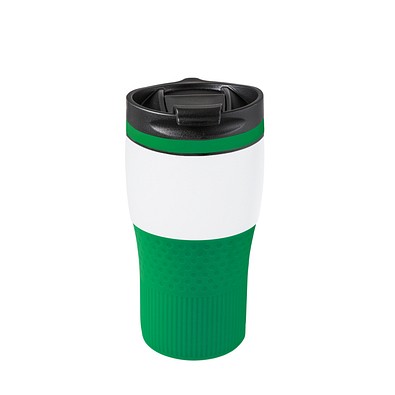 Thermobecher RETUMBLER-BAYAMO MEZZO CORPORATE, weiß/grün