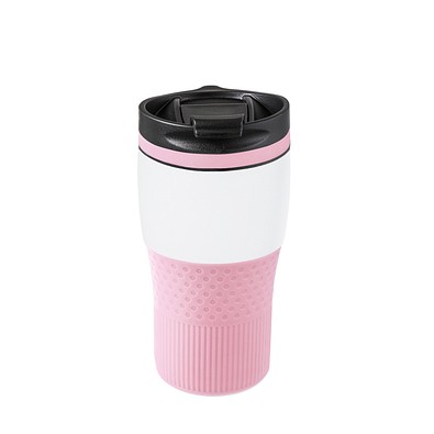 Thermobecher RETUMBLER-BAYAMO MEZZO CORPORATE, weiß/rosa
