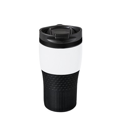 Thermobecher RETUMBLER-BAYAMO MEZZO CORPORATE, weiß/schwarz