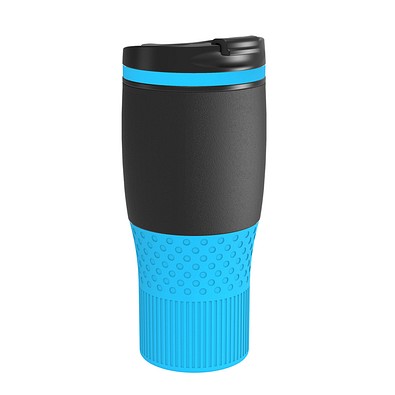 Thermobecher RETUMBLER-myBAYAMO GRANDE II, schwarz/hellblau